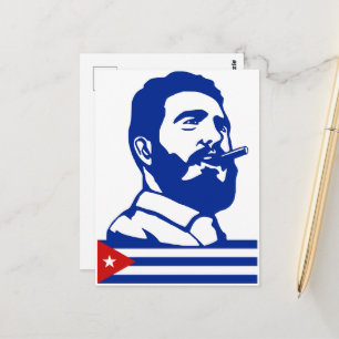 Fidel Castro, President, Revolution, Kuba, Havanna Vykort
