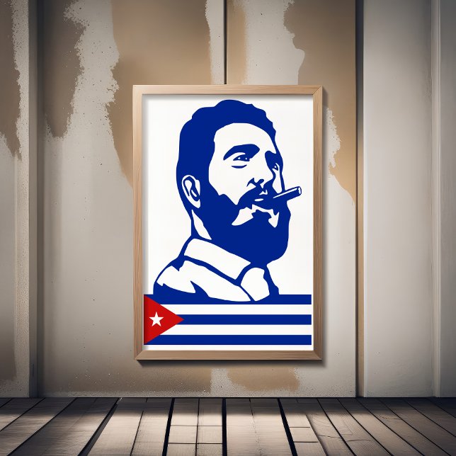 Fidel Castro, Presidente, Revolution, Kuba, Havann Poster (Skapare uppladdad)