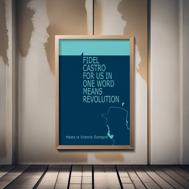 Fidel Castro, Presidente, Revolution, Kuba, Havann Poster (Skapare uppladdad)