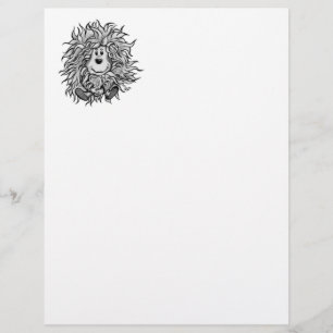 Fidel den lilla skogen Goblin Letterhead Brevhuvud