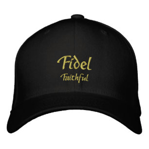 Fidel Namn Cap / Hat Broderad Keps