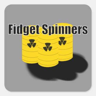 Fidget-centrifuger Fyrkantigt Klistermärke