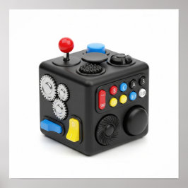 Fidget Cube Stressar Leksak Poster