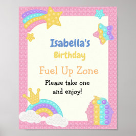 Fidget födelsedag poster