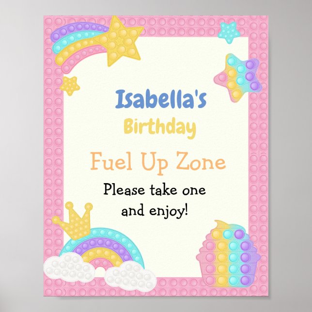 Fidget födelsedag poster (Framsidan)