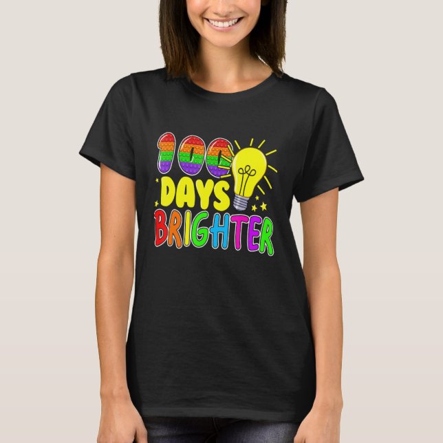 Fidget Leksak, 100 dagar med skolpop, 100 dagar Br T Shirt (Framsida)