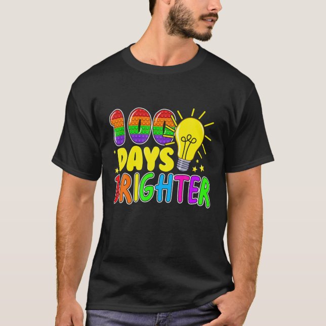 Fidget Leksak, 100 dagar med skolpop, 100 dagar Br T Shirt (Framsida)