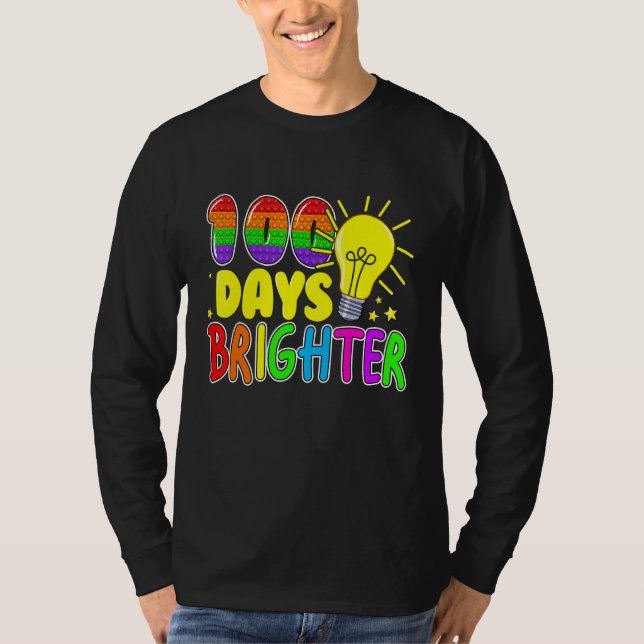 Fidget Leksak, 100 dagar med skolpop, 100 dagar Br T Shirt (Framsida)