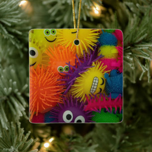 Fidget Leksak Squishy Boll Julgransprydnad Keramik