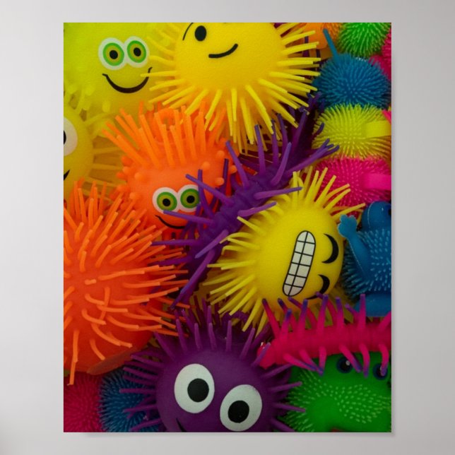 Fidget Leksak Squishy Boll Poster (Framsidan)