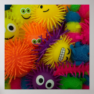 Fidget Leksak Squishy Boll Poster