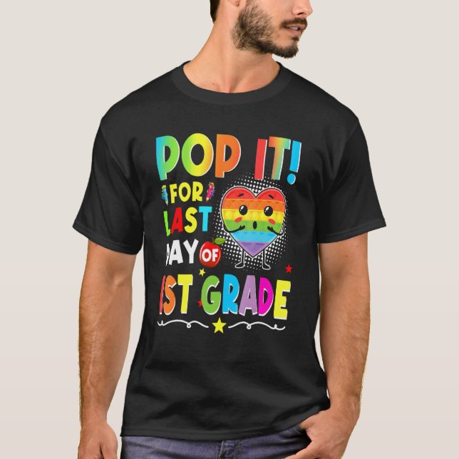 Fidget pop den sista dagen för 1:a Klass-faran Sc T Shirt (Framsida)