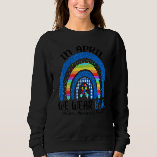 Fidget Rainbow i april Bäror vi blå autism T Shirt