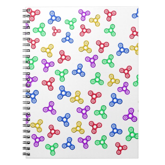 Fidget Spinners Anteckningsbok Med Spiral (Framsidan)
