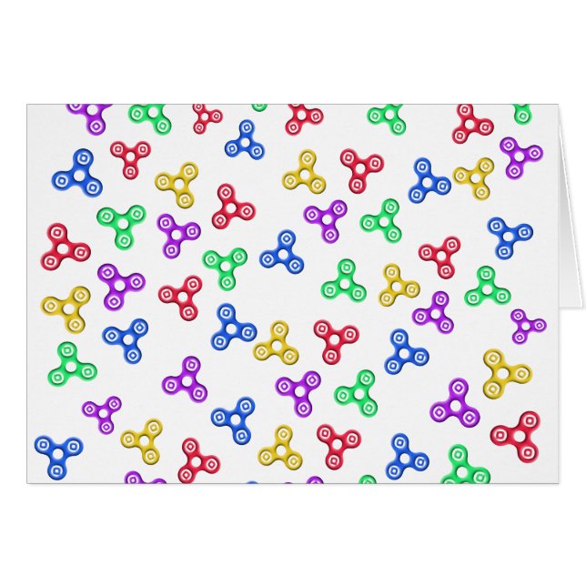 Fidget Spinners Hälsningskort (Framsidan Horizontal)