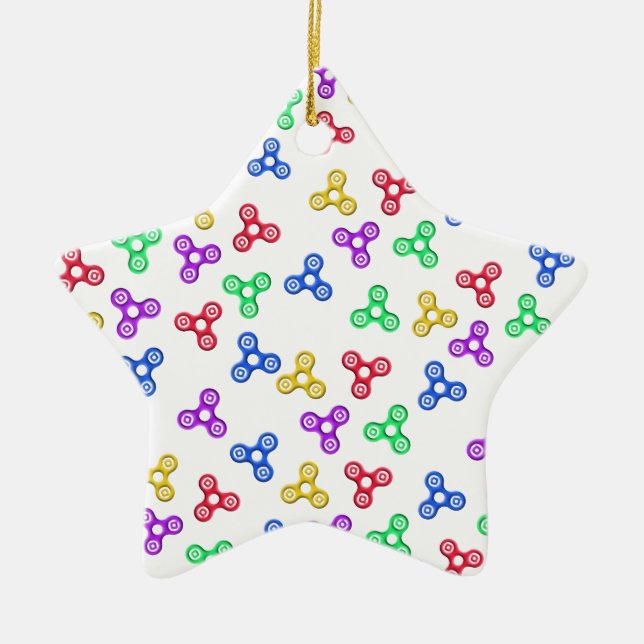 Fidget Spinners Julgransprydnad Keramik (Framsidan)