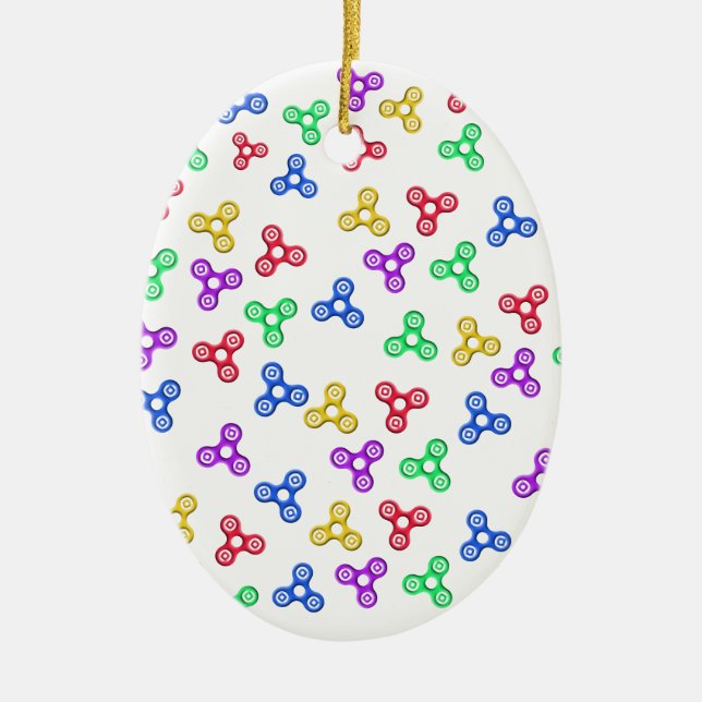 Fidget Spinners Julgransprydnad Keramik (Framsidan)