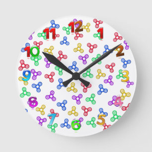 Fidget Spinners Rund Klocka