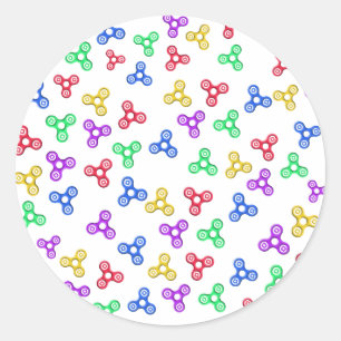 Fidget Spinners Runt Klistermärke