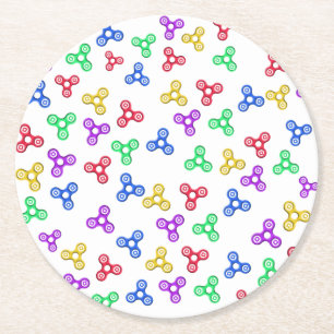 Fidget Spinners Underlägg Papper Rund