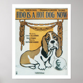 Fido är en Hotdog nu Music Cover Art Poster