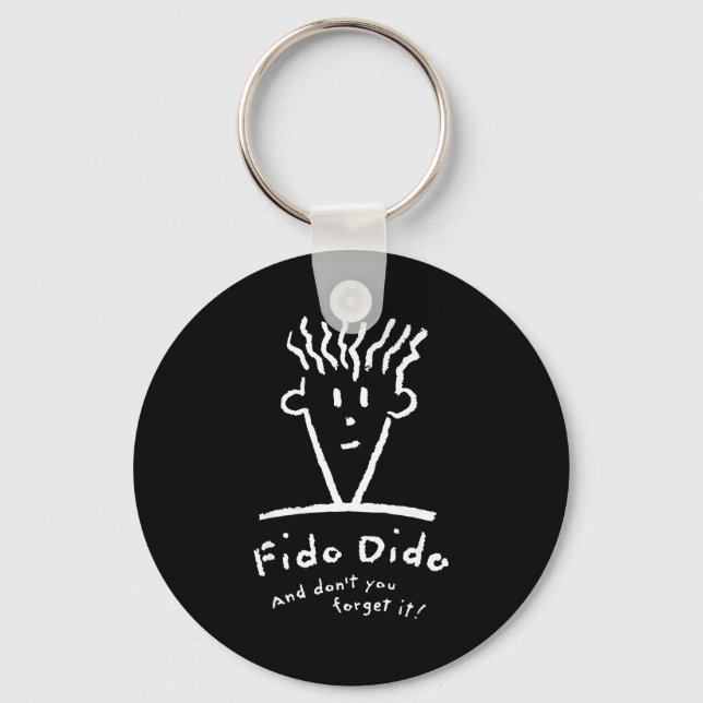 Fido Dido Ansikte Glöm Inte Det  Nyckelring (Framsida)