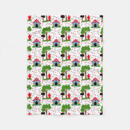 Fido Hund House Hearts Bones Fleecefilt