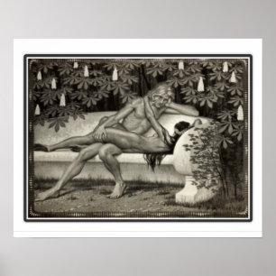 Fidus art nouveauaffisch 16 x 20 poster