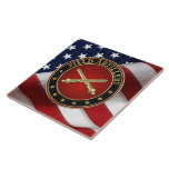 Field Artillery Branch Insignia Special Edition Kakelplatta<br><div class="desc">Introducing the “Military Insignia & Heraldry” collection by Serge Averbukh,  featuring unique,  high-quality military heraldry designs. Here you will find pieces featuring the Field Artillery branch insignia</div>