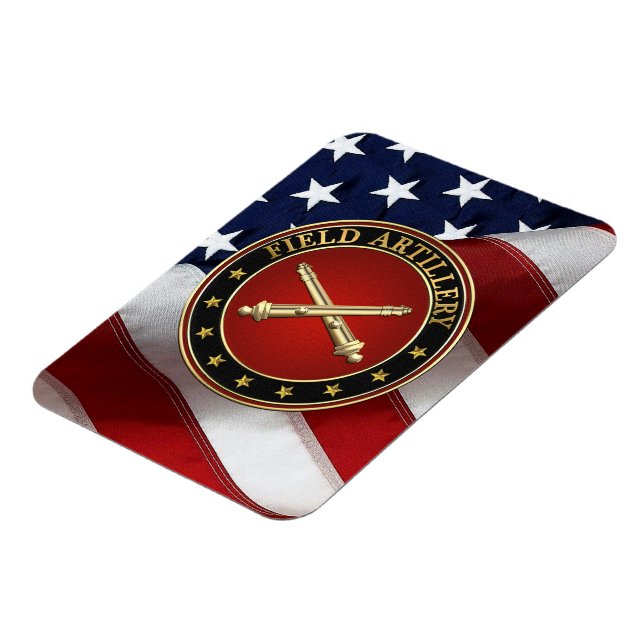 Field Artillery Branch Insignia Special Edition Magnet (Vänstra Sidan)