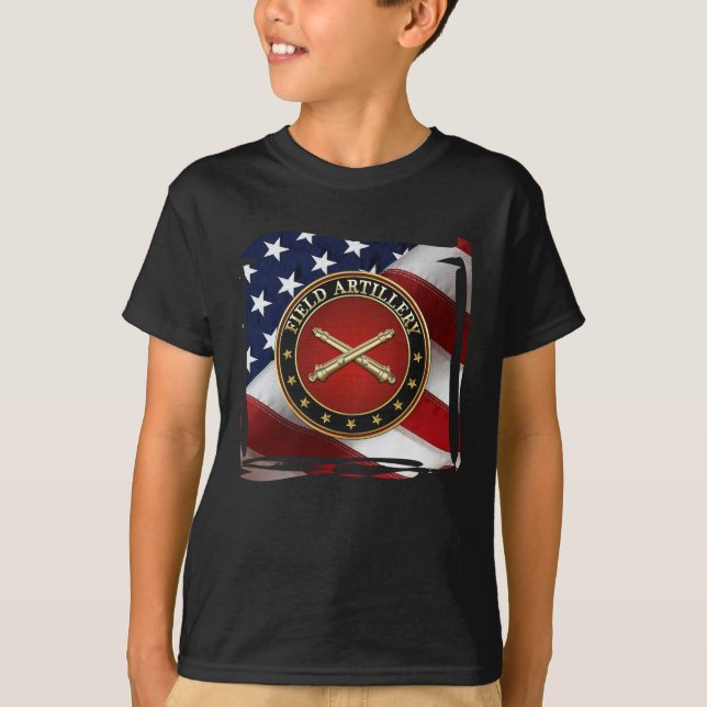Field Artillery Branch Insignia Special Edition T Shirt (Framsida)