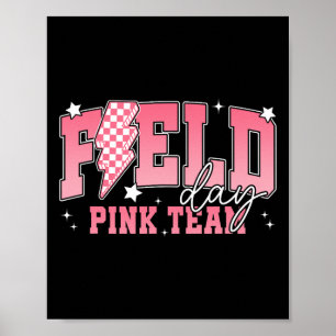 Field Day 2025 Rosa Lag Fältutflykt Färg Lag Te Poster