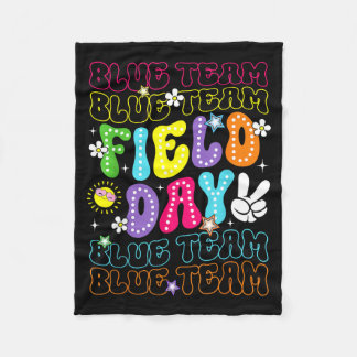 Field Day Blå Lag Groovy Retro Camp Color Män Fleecefilt