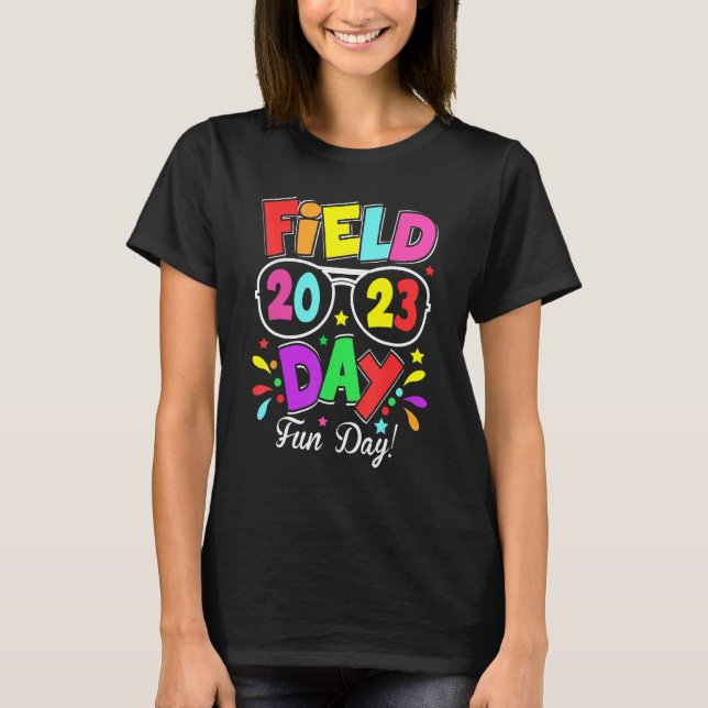 Field Day Fun Day 2023 Last Day of School T Shirt (Framsida)