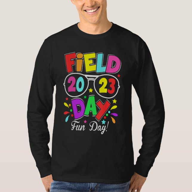 Field Day Fun Day 2023 Last Day of School T Shirt (Framsida)