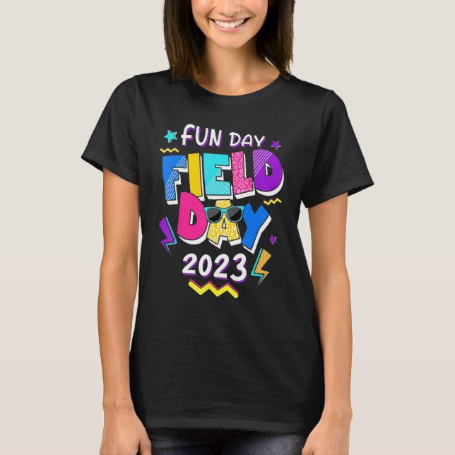 Field Day Fun Day 2023  School Trip Teacher Studen T Shirt (Framsida)