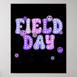 Field Day Lila Team Färg Fält Tur Team Spel C Poster