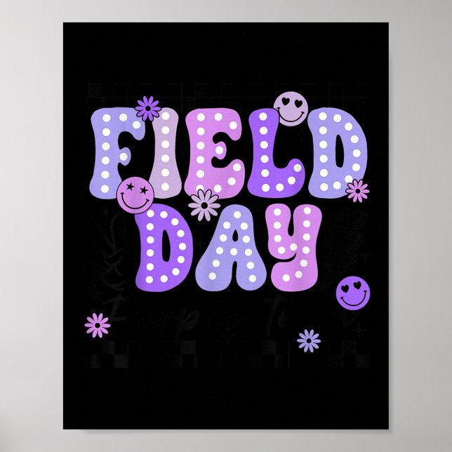 Field Day Lila Team Färg Fält Tur Team Spel C Poster (Framsidan)