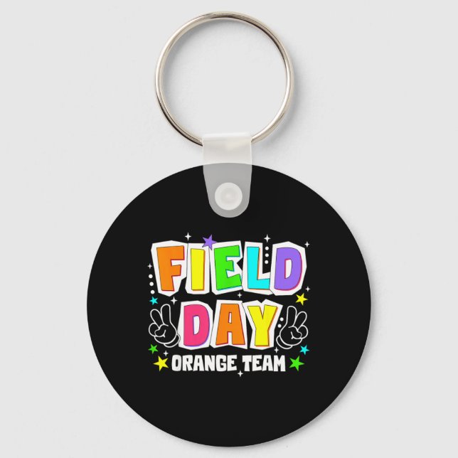 Field Day Orange Team Retro Tävling Fred Män Nyckelring (Framsida)