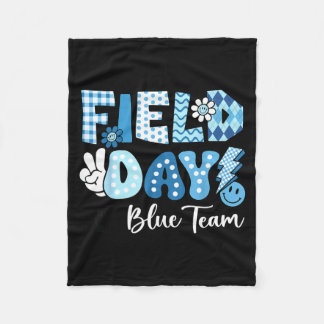Field Day Trip Blue Team Color Game Competition Fleecefilt
