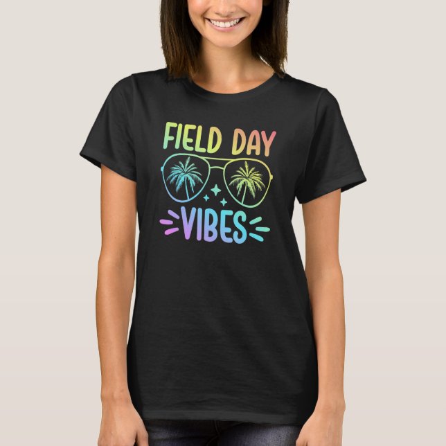 Field Day Vibes 2023 School Teacher Kids T Shirt (Framsida)