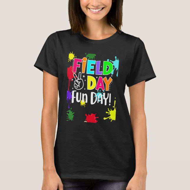 Field Fun Day Squad School Trip Vibes Boys Girls T T Shirt (Framsida)