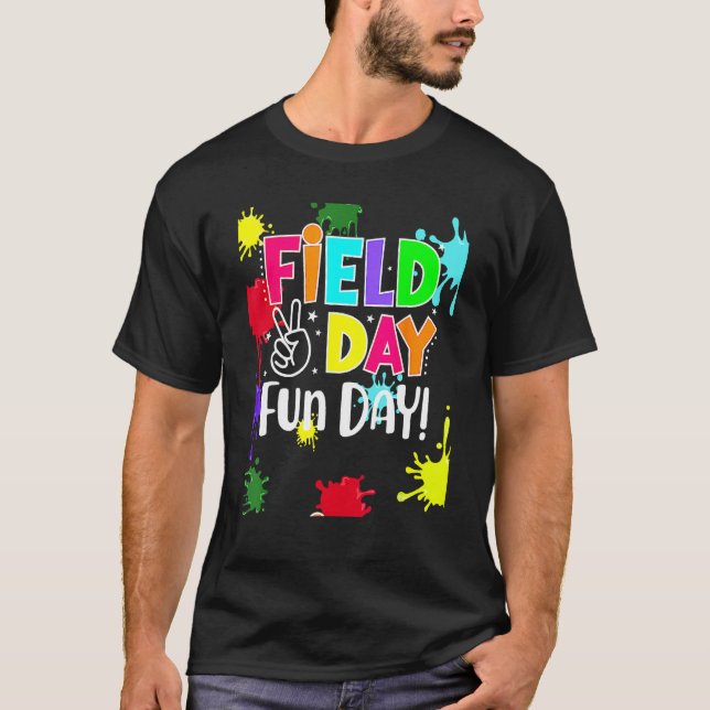 Field Fun Day Squad School Trip Vibes Boys Girls T T Shirt (Framsida)