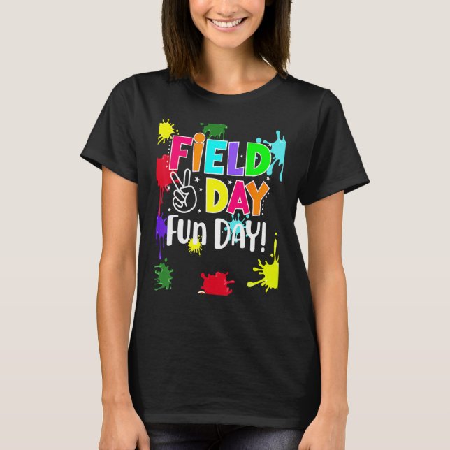 Field Fun Day Squad School Trip Vibes Boys Girls T T Shirt (Framsida)