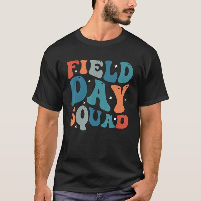 Field Fun Day Squad School Trip Vibes Boys Girls T T Shirt (Framsida)
