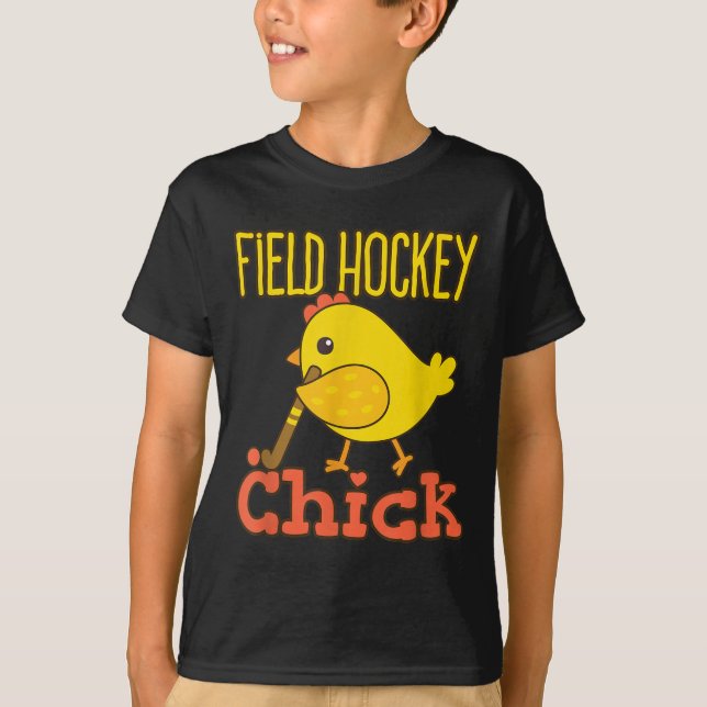 Field Hockey Chick - Cute Womens Field Hockey Play T Shirt (Framsida)