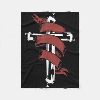 Field Hockey Cross Jesus Faith Christian  Fleecefilt