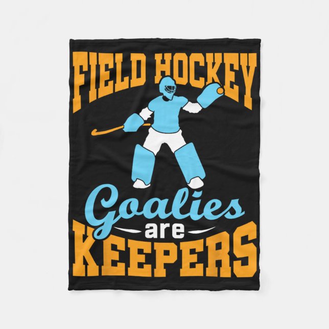 Field Hockey Goalie Goalkeeper Pun Goalies Are Kee Fleecefilt (Framsidan)
