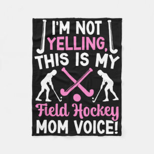 Field Hockey Mamma Röst Mamma Till En Field Hockey Fleecefilt