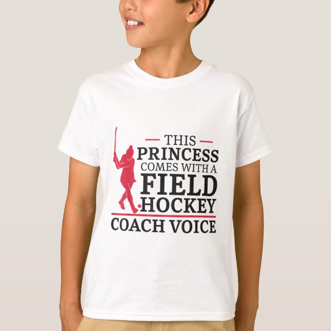 Field Hockey This Princess Comes With A Field Hock T Shirt (Framsida)